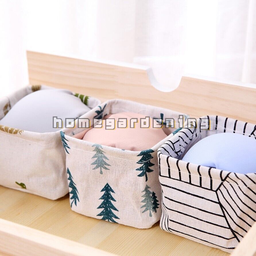 Giỏ Đựng Đồ Dùng Bằng Vải Lanh Tiện Dụng Cho Gia Đình DIY