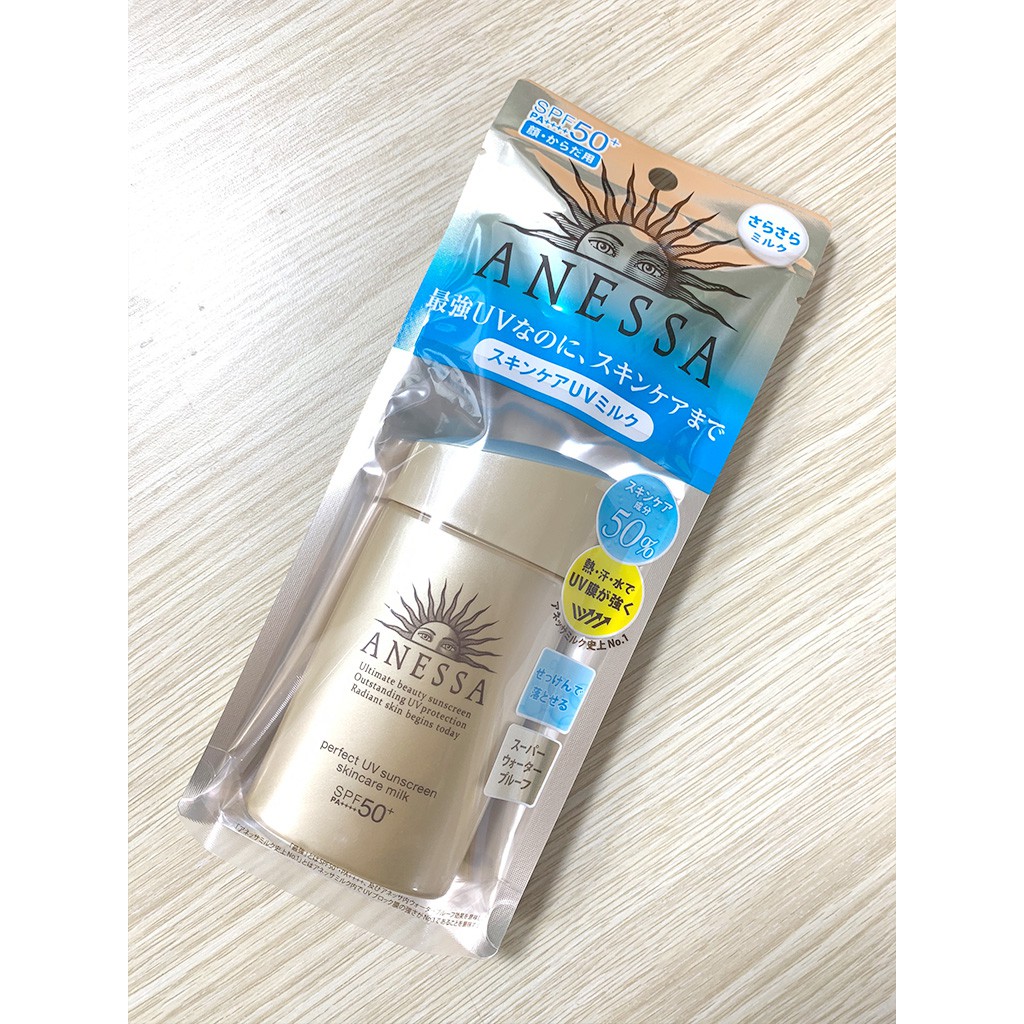 Sữa Chống Nắng Bảo Vệ Hoàn Hảo Anessa Perfect UV Sunscreen Skincare Milk SPF50+ PA++++ 60ml