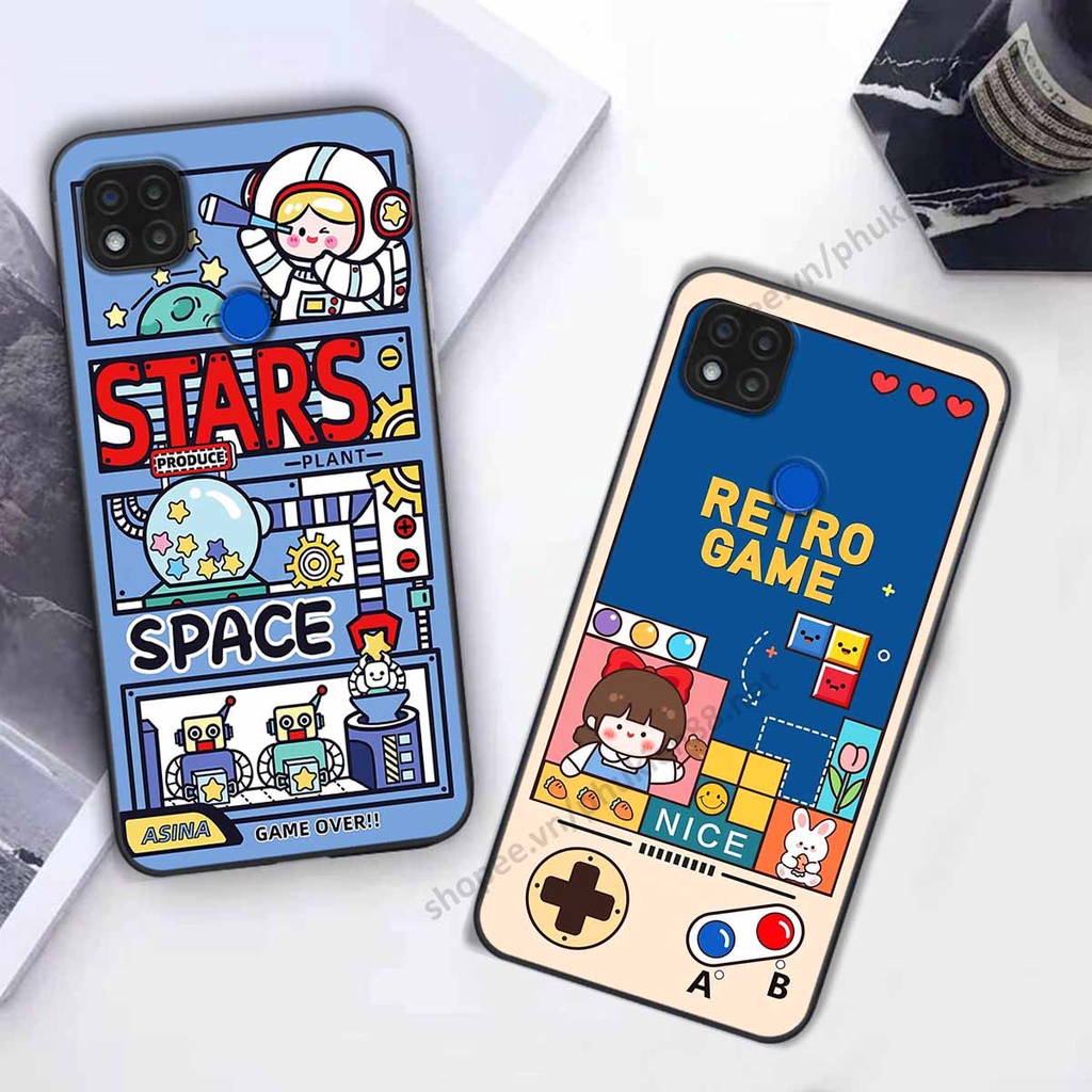 Ốp lưng Xiaomi Redmi 9C hình phi hành gia, roro jump, điện tử dễ thương - Giá rẻ tốt nhất