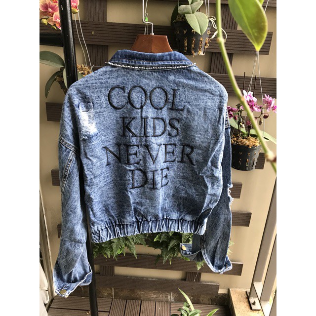 Áo khoác bò jean cổ đức bo gấu -Mã SL13 #671 | BigBuy360 - bigbuy360.vn