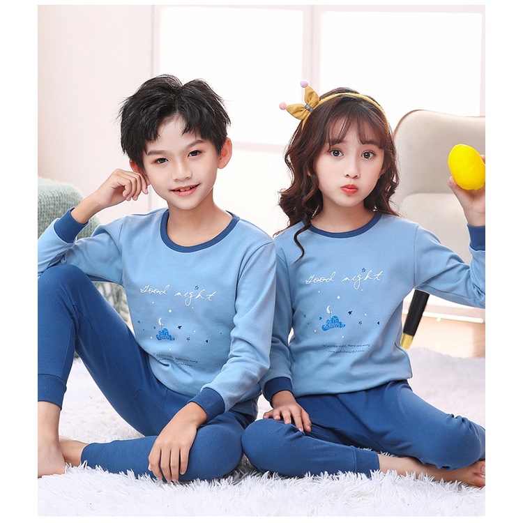 Bộ Đồ Ngủ 2 Món In Họa Tiết Mới Cho Bé Trai 1-12 Tuổi