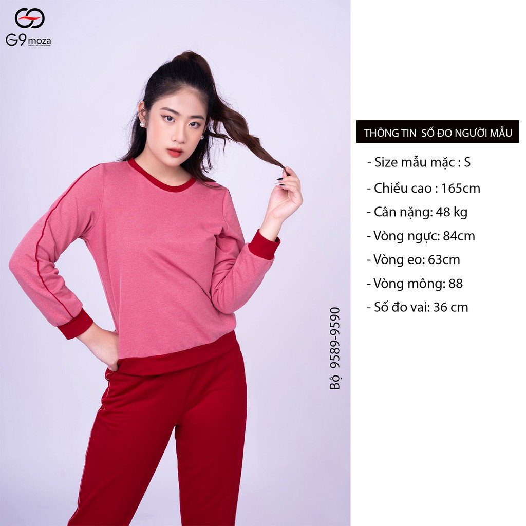 Bộ cotong da cá nữ 9589-9590 G9moza