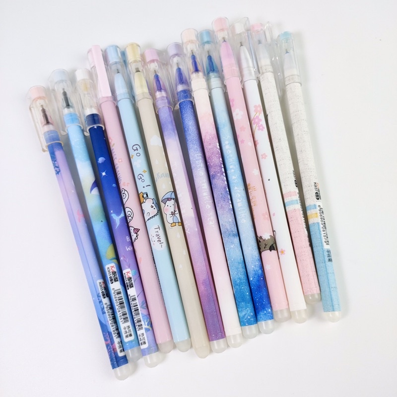 Bút Bi Nước Học Sinh Hoạ Tiết Cute Tẩy Xoá Được - Viết học sinh phong cách dễ thương nhiều hình siêu xinh