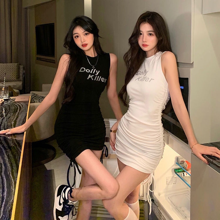 COZOK Đầm Sát Nách Ôm Dáng Quyến Rũ Hợp Thời Trang