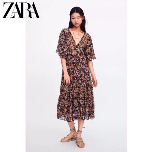 Đầm maxi zara hoa vô cùng đẹp sang trọng