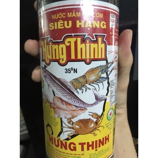 1 chai mước mắm hưng thịnh 35 độ đạm 620ml