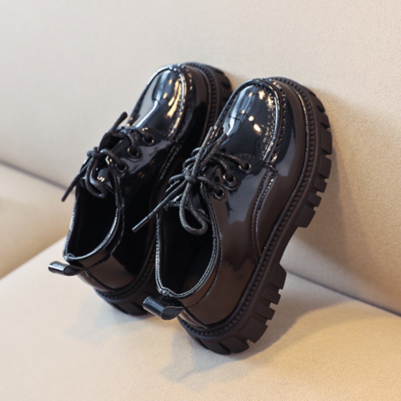 Giày da phong cách mùa xuân thu thời trang Anh nhiều màu tùy chọn cho bé