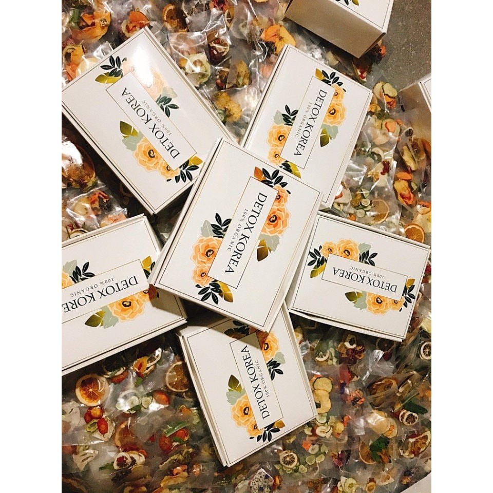 Set 30 gói detox VIP 5 vị hoa quả sấy khô. Tặng bình thủy tinh Pongdang 500ml, túi vải +3 gói đường+1hủ mật ong