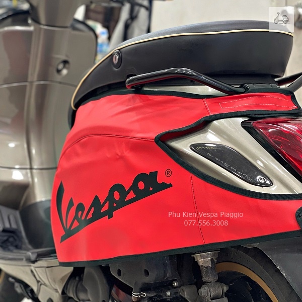 Trùm Hông Cho Vespa Phiên Bản Sport Hàng Hãng Da Cao Cấp Chống Nước Sprint Primavera LX S GTS GTV