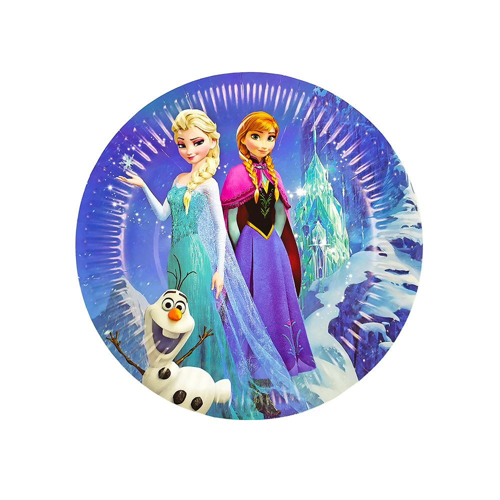 Bộ Cốc Giấy Dùng Một Lần In Hoạt Hình Frozen Cho Tiệc Sinh Nhật