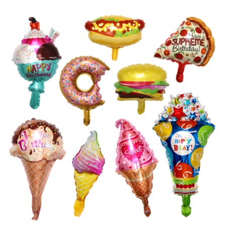 Bong bóng lá nhôm cầm tay hình bánh Hot Dog dễ thương trang trí tiệc sinh nhật cho bé