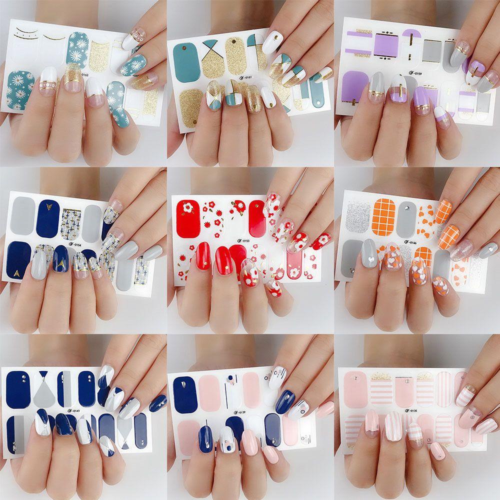 Miếng Dán Móng Tay Vinyl Bảo Vệ Toàn Diện DIY