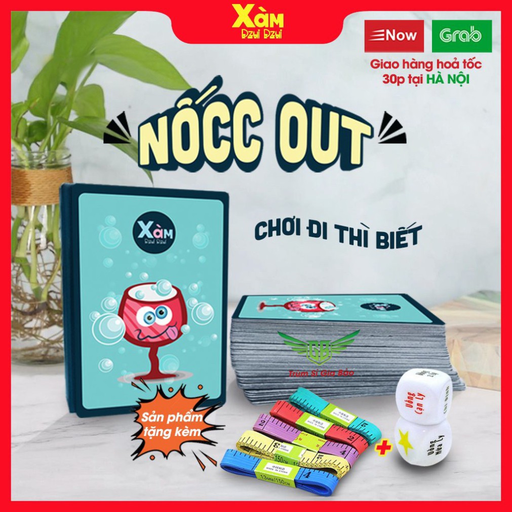 Bộ Bài NỐCC OUT 60 Lá 🌟 Bản Đặc Biệt 🌟 Bài Drinking Game Dành Cho Team Chuếnh Choáng _ Xàm Shop. .