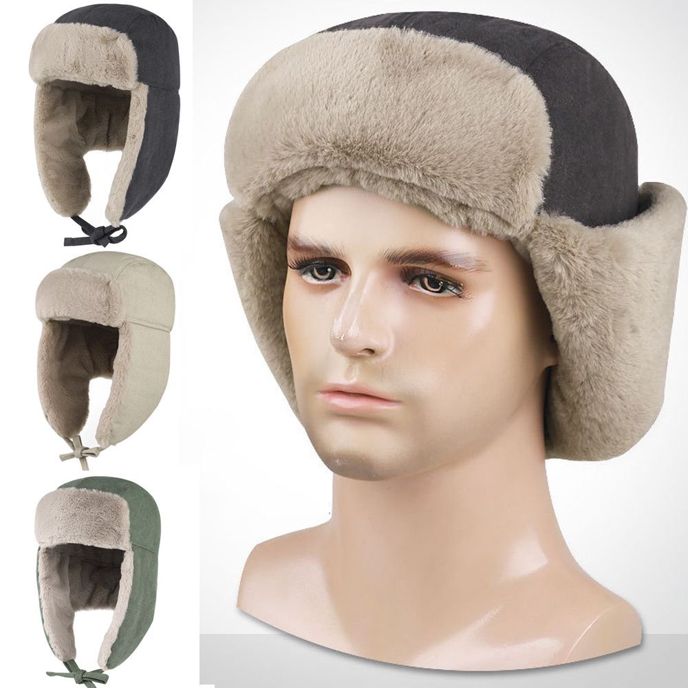 Mũ Balaclava Lông Giả Dày Dặn Che Tai Giữ Ấm Chống Gió Chống Tuyết Mùa Đông Đa Màu Sắc Cho Nam Và Nữ