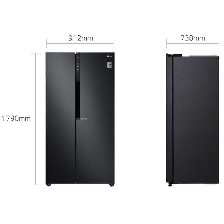 Tủ lạnh LG Inverter 613 lít GR-B247WB ,Bảo hành chính hãng 24 tháng, giao hàng miễn phí HCM