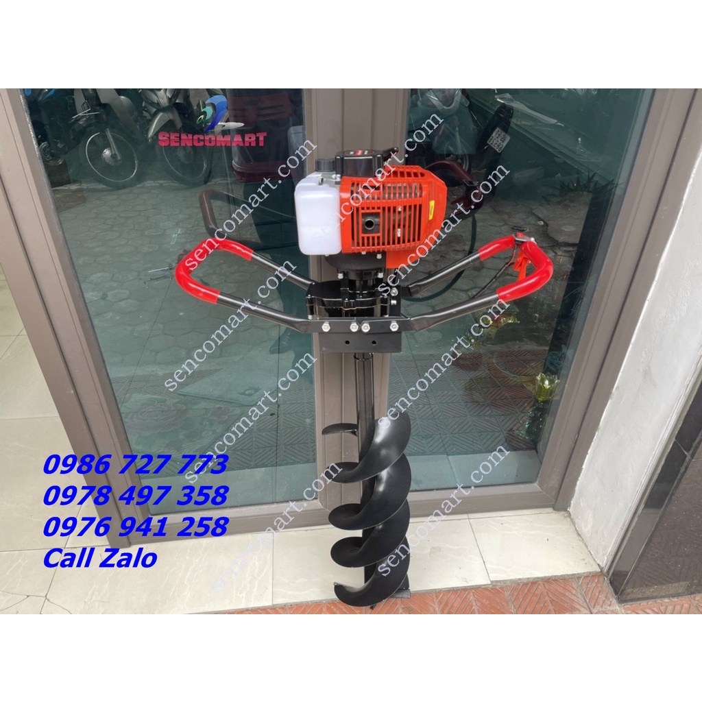 Máy khoan đất trồng trụ rào KAMASTSU KM48 tặng kèm mũi khoan