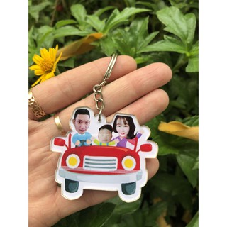 Móc khóa cắt chibi theo yêu cầu