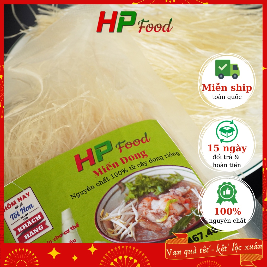 Miến dong cao bằng phia đén bình liêu nguyên chất ( từ củ dong riềng 100% ) 250g,500g HP FOOD
