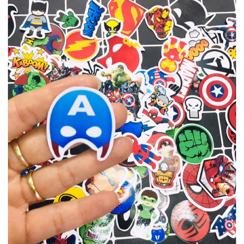 Bộ sticker mix nhân vật marvel