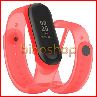 Dây Silicon Xiaomi Miband 3 trong suốt