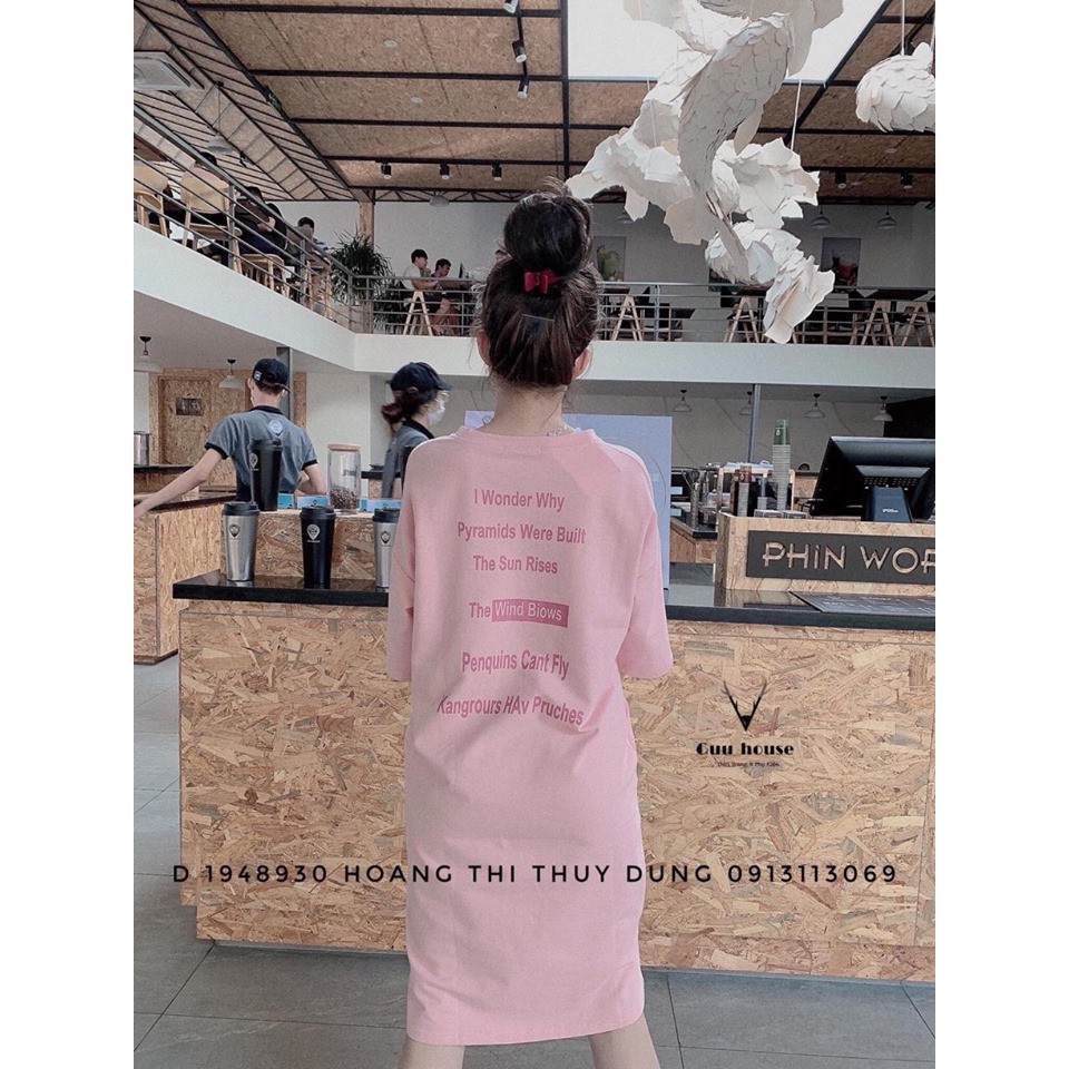 Đầm suông nữ , váy suông Another cộc tay cổ tròn chất liệu cotton mịn mát form rộng mặc được bầu có size | BigBuy360 - bigbuy360.vn