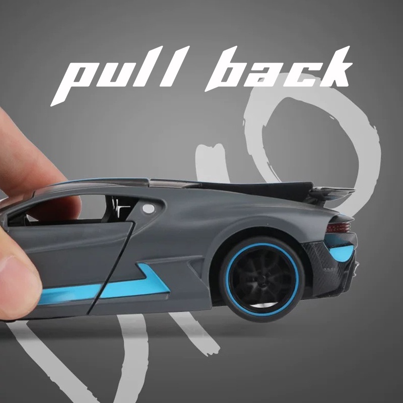 Mô Hình Xe Ô Tô Bugatti Divo Tỉ Lệ 1: 32 Bằng Hợp Kim Có Đèn Và Nhạc