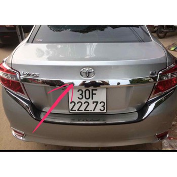 Ốp tay mở cốp Vios 2014-2017 mạ crom sáng bóng