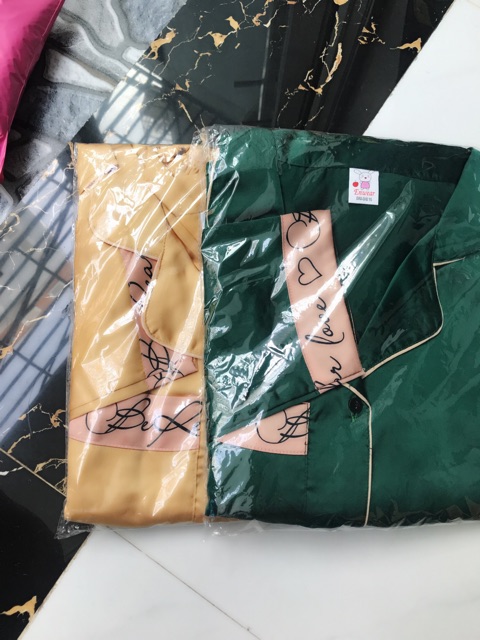 Bộ satin hoạ tiết Lá bài BIGSIZE (45-100kg) | BigBuy360 - bigbuy360.vn