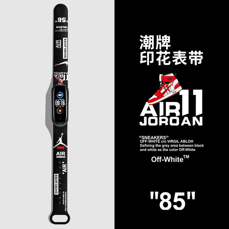 Dây Đeo Silicon Họa Tiết Hoạt Hình Thời Trang Cho Xiaomi Mi Band 6 5 4 3 Chất Lượng Cao
