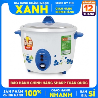 Nồi cơm điện Sharp 1.8 lít KSH-D19V-Hàng Chính Hãng-Dung tích 1.8” lít dùng cho 4 -6 thành viên-BH 12 tháng