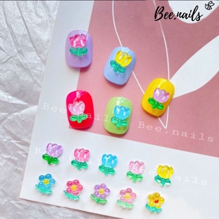 Set 10 charm hoa mix màu