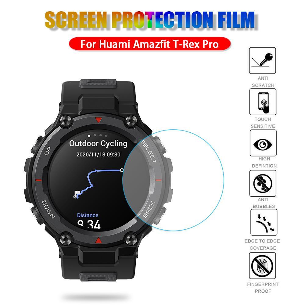 BTLIMER Kính Cường Lực Bảo Vệ Chống Dấu Vân Tay Chống Cháy Nổ Cho Huami Amazfit T-Rex T-Rex Pro