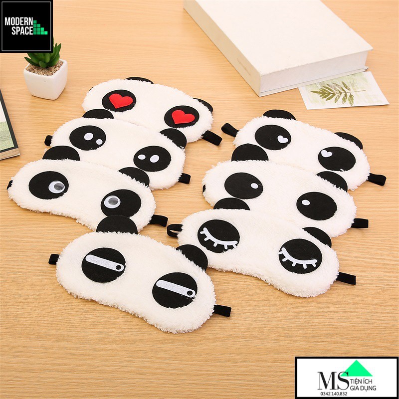 Bịt mắt bông - Bịt mắt ngủ hoạt hình Gấu trúc Nam nữ GD-095