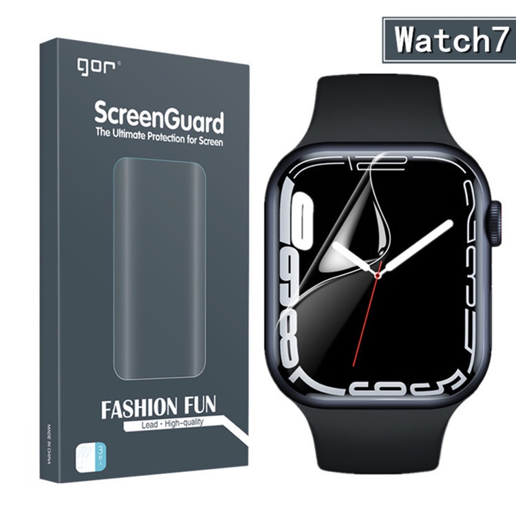 Dán màn hình 3D GOR cho Apple Watch Series 7/ Series 8 Size 41mm / 45mm  - Hàng Chính Hãng