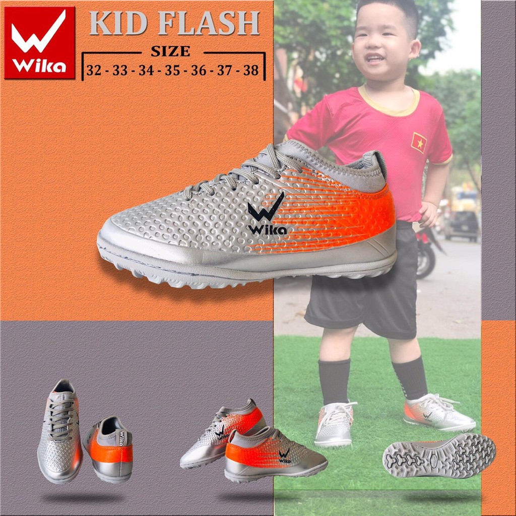 [TẶNG TÚI 80K] Giày đá bóng trẻ em chính hãng Wika Flash