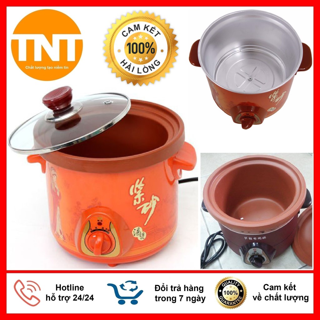 Nồi Kho Cá, Nấu Cháo, Hầm Nhừ, Trưng Yến Tiện Dụng Dung Tích 2,5 Lít Lõi Đất