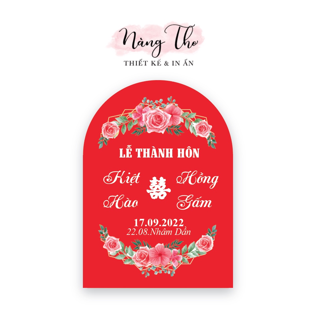 TEM NƯỚC SUỐI TRANG TRÍ ĐÁM CƯỚI GIA TIÊN_NÀNG THƠ DESIGN