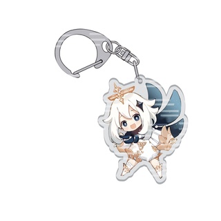 Móc khóa Game Genshin Impact hình Paimon Aether chibi dễ thương