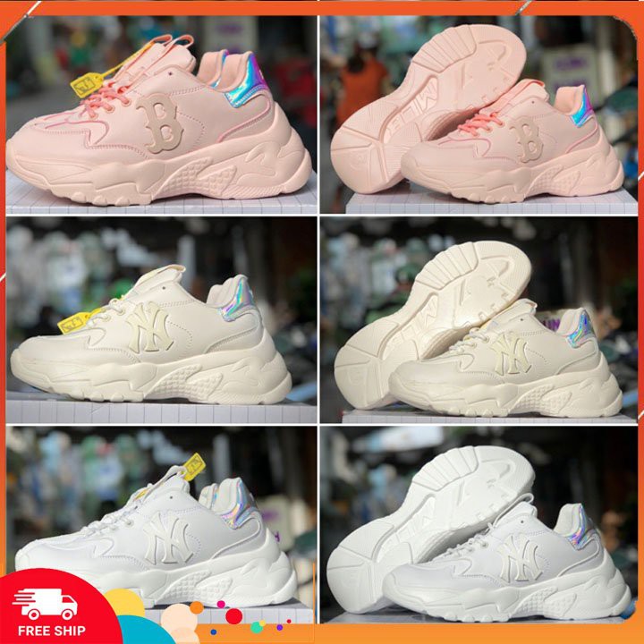 Giày ML_B 2020 màu trắng, kem, hồng, đen gót holo siêu đẹp nam nữ [Fullbox bill] Size Nam