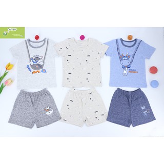 JB407N2 Bộ quần áo cộc tay cài vai Judoby (6-24M)