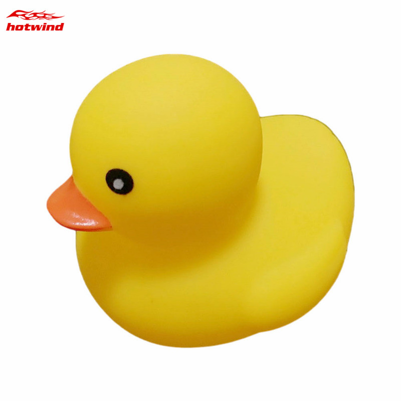 Đồ chơi bóp hơi hình chú vịt màu vàng bằng cao su cho trẻ em khi tắm