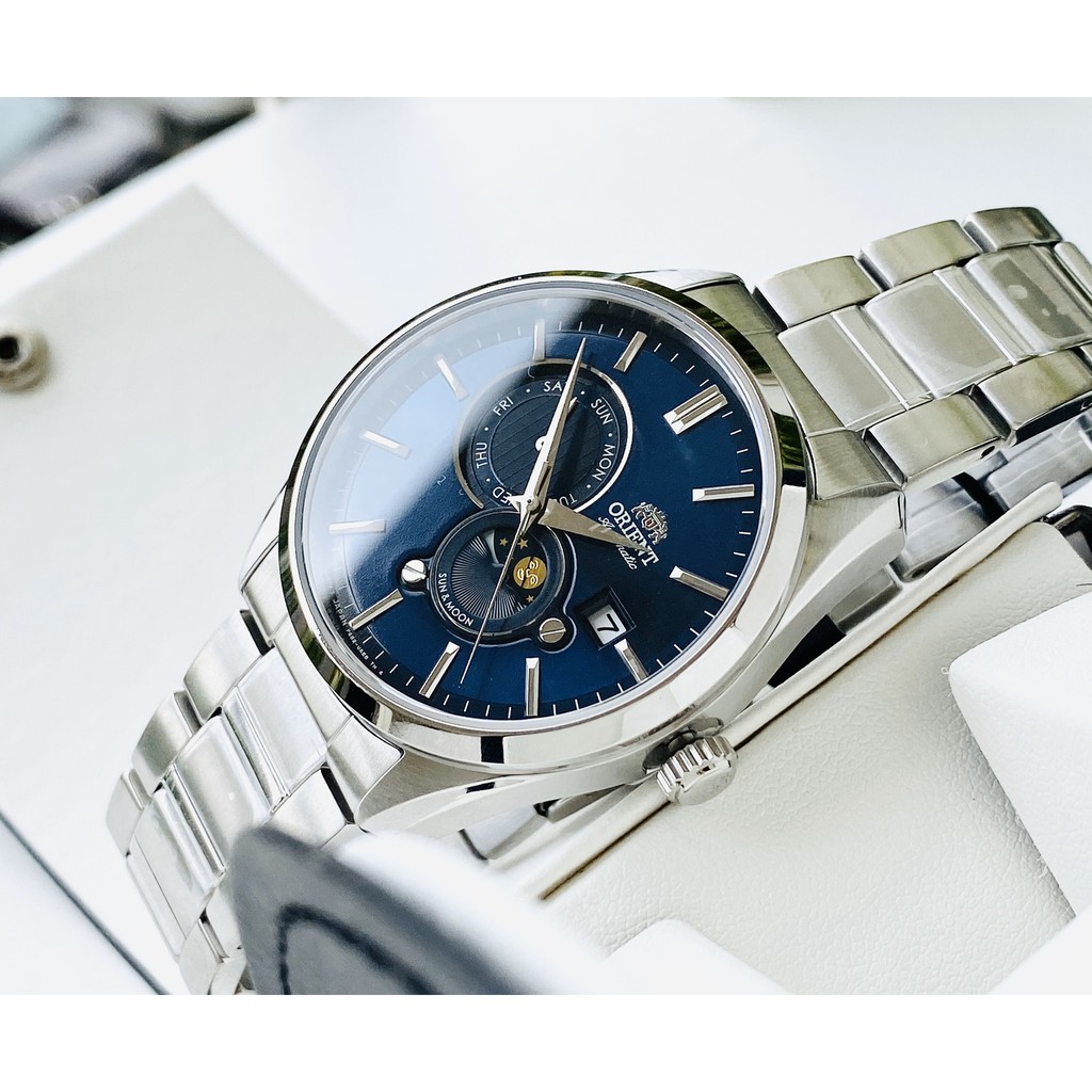 Đồng hồ nam ORIENT SUN & MOON GEN 5 BLUE RA-AK0303L00C (RA-AK0303L10B) - ♨️ Mặt xanh blue ♨️