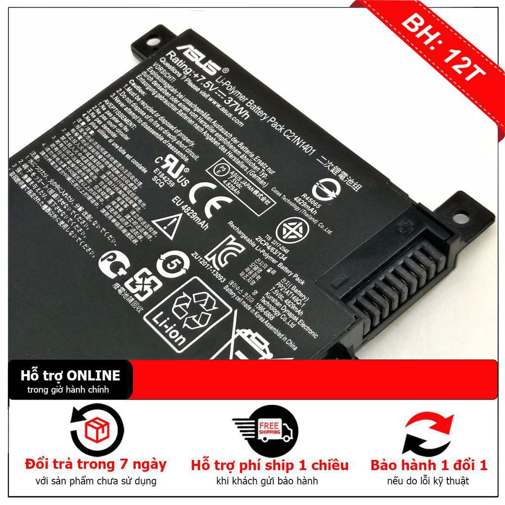 [BH12] Pin laptop Asus F454L K455L C21N1401 ASUS X455LD Y483L X455LA Y483LD F454L W419L W409L Zin