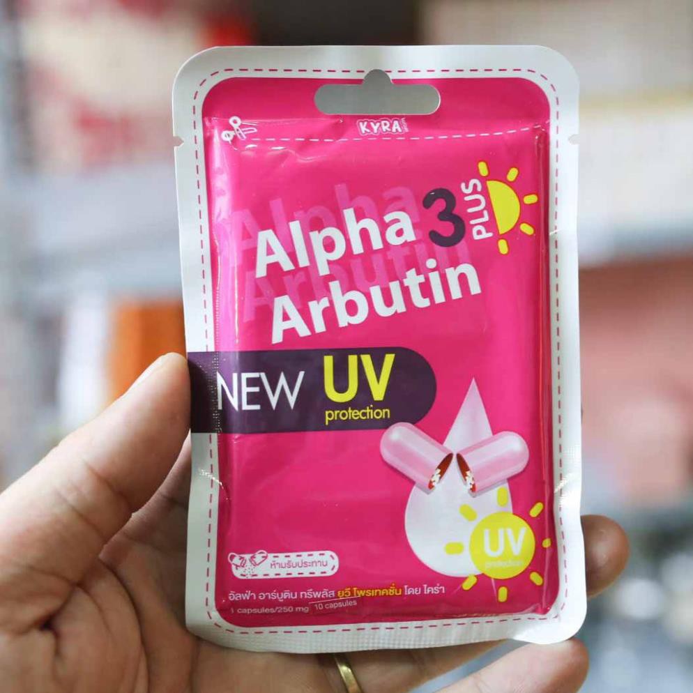 Viên Bột Vỉ Kích Trắng Da ALPHA ARBUTIN 3 Plus ( Chính Hãng )