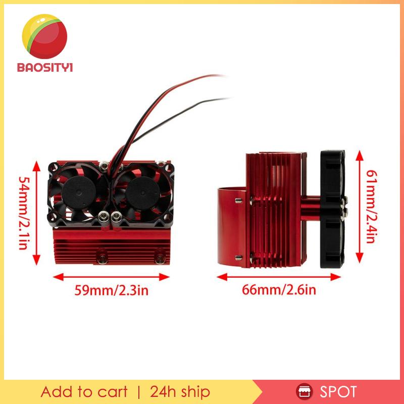 [Baosity1] Động Cơ Tản Nhiệt Tốc Độ Cao Màu Đỏ Cho Arrma Crawler Motor