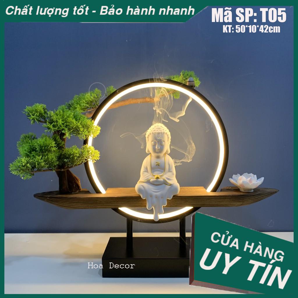 Tượng phật Adida có vòng đèn Led sáng đẹp T05