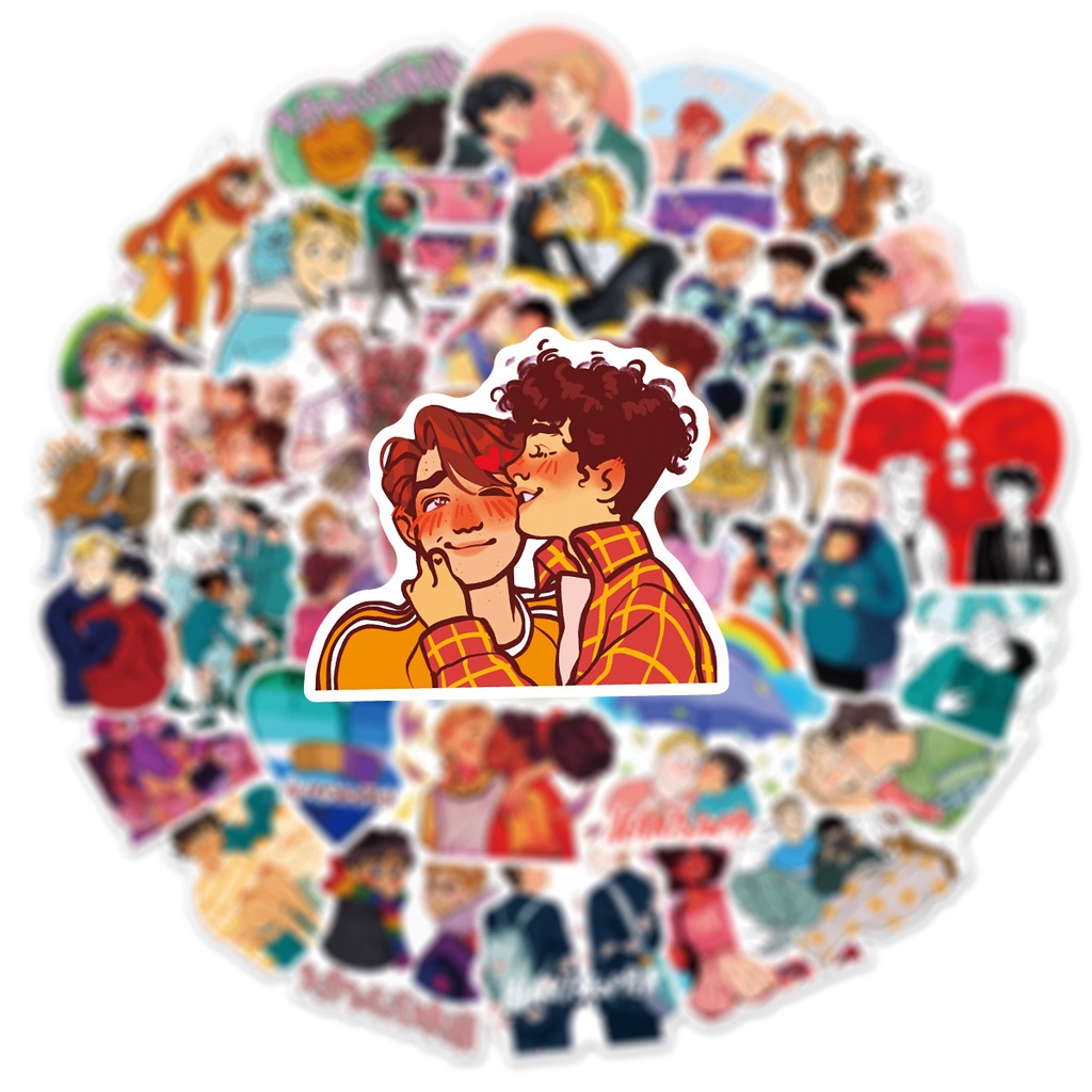 Bộ 50/25/10 Sticker Dán Trang Trí Điện Thoại/Ván Trượt Không Thấm Nước Hình Graffiti