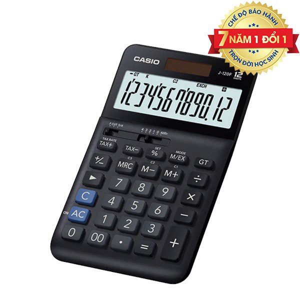 Máy tính Casio J-120F - Chính hãng Casio - Bảo hành 7 năm