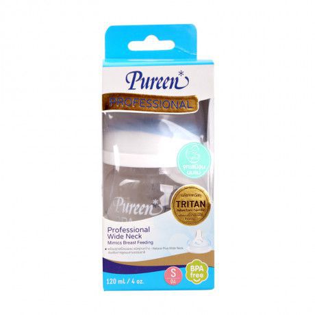 Bình sữa Pureen Professional Tritan Wide Neck Mimics Breast Feeding 120ml - 250ml
