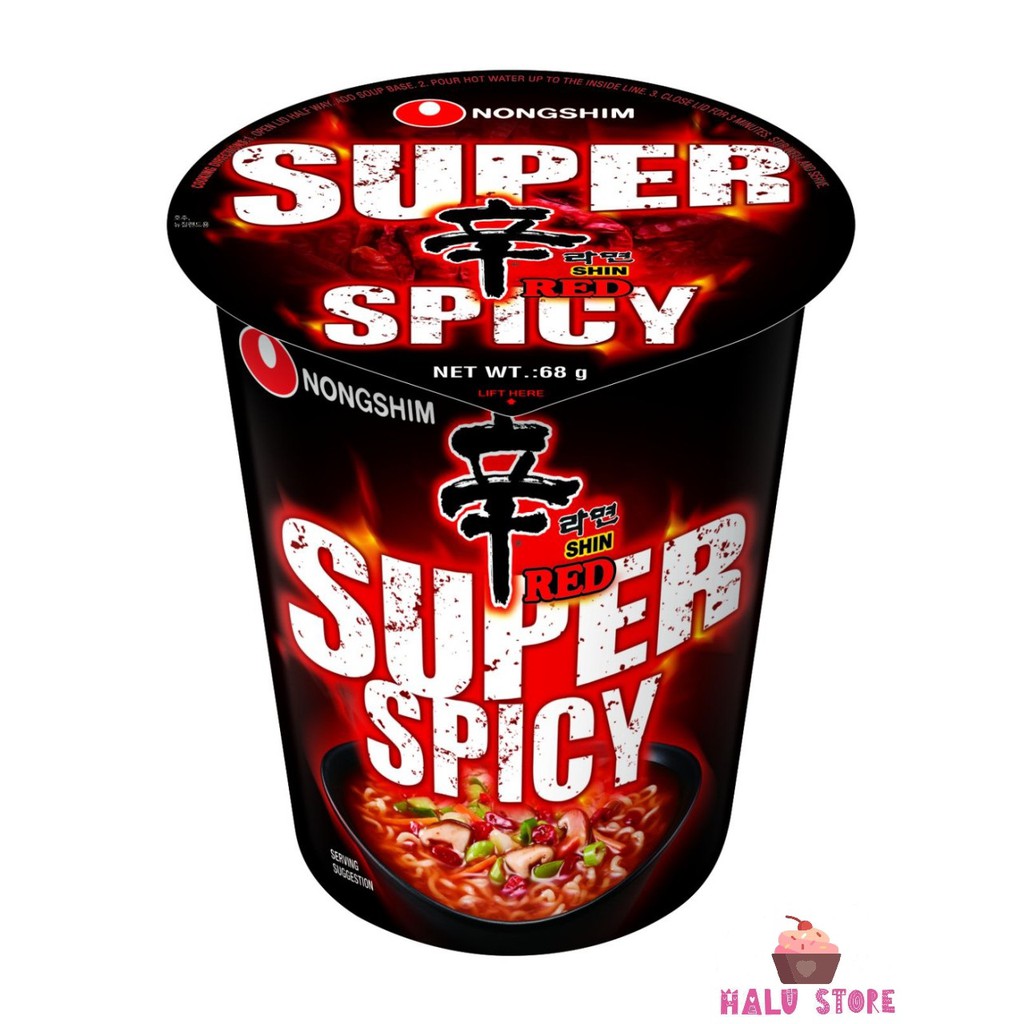 Mì ly siêu cay Nongshim SUPER SPICY - Hàn Quốc